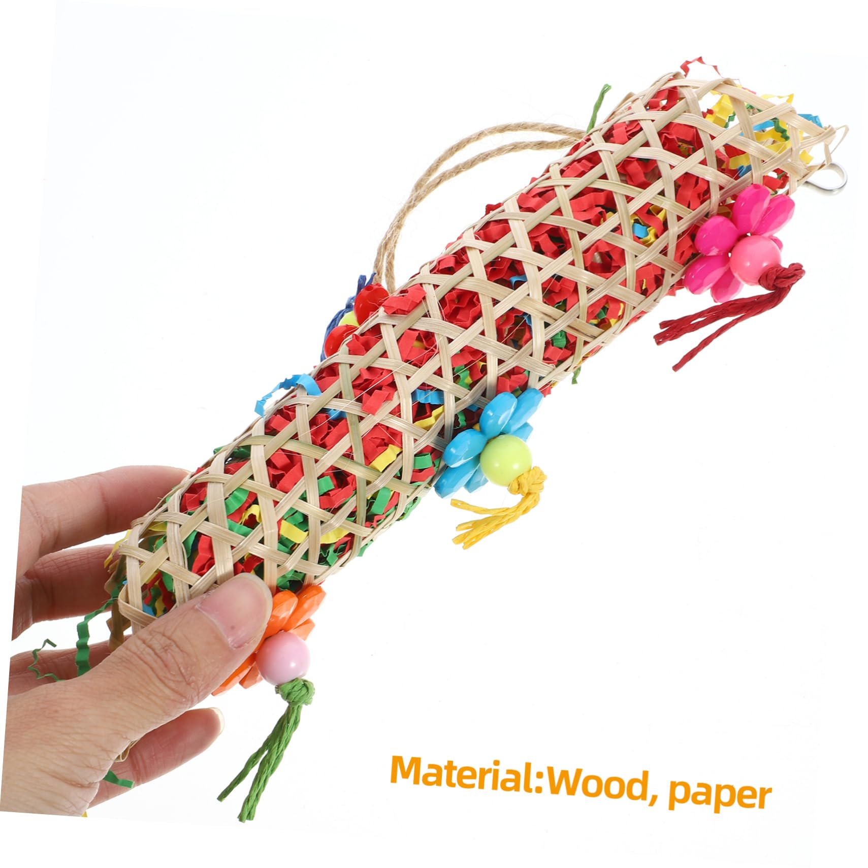 Toddmomy 15pièces Jouets à Mâcher pour Perroquets Jouet Suspendu pour Oiseaux pour Perruches Et Calopsittes