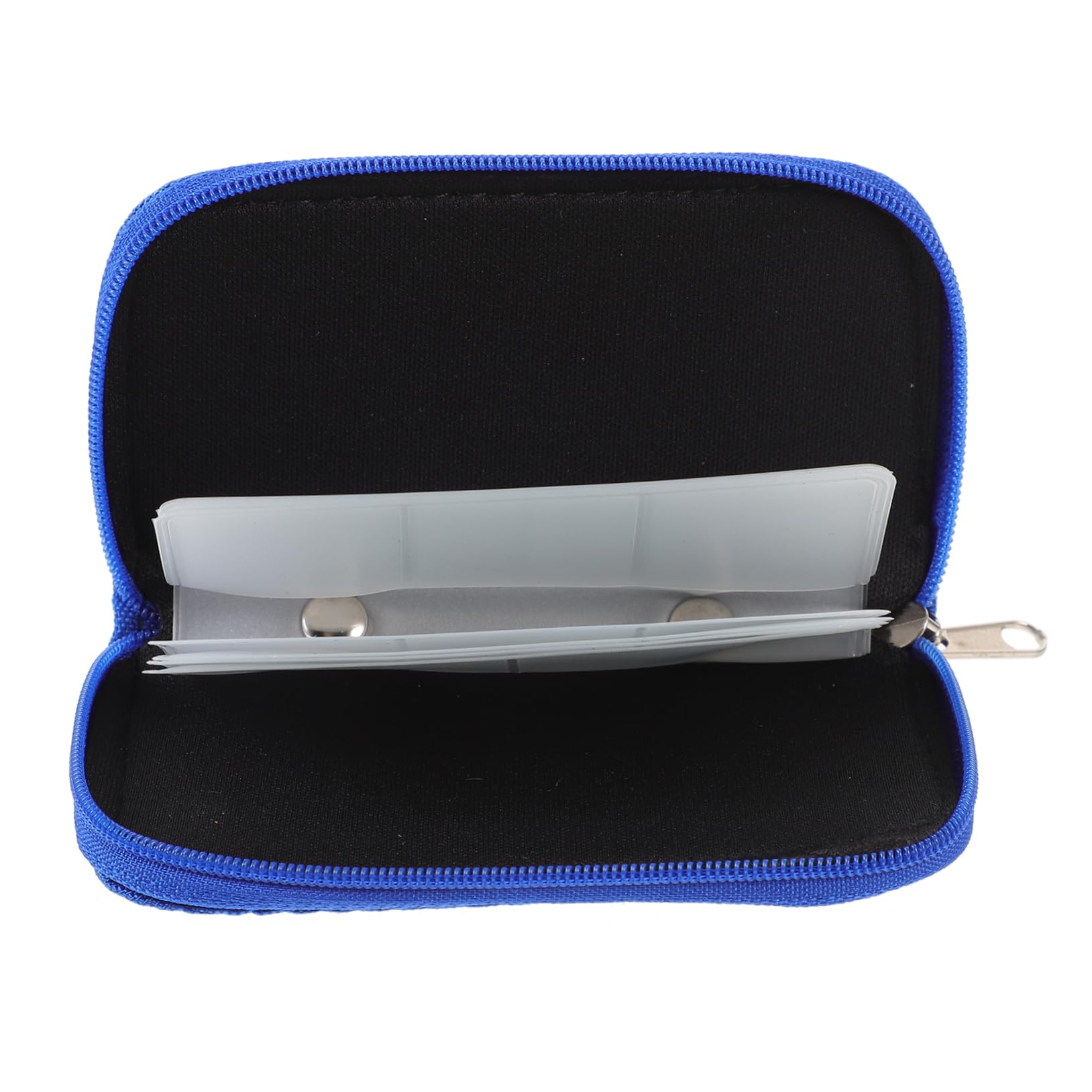 Generic Memory Card Storage Organizer Case Slots Zippered Design Portable Durable for Cards Anti-Shock Protection Convenient Access for Photography Enthusiasts