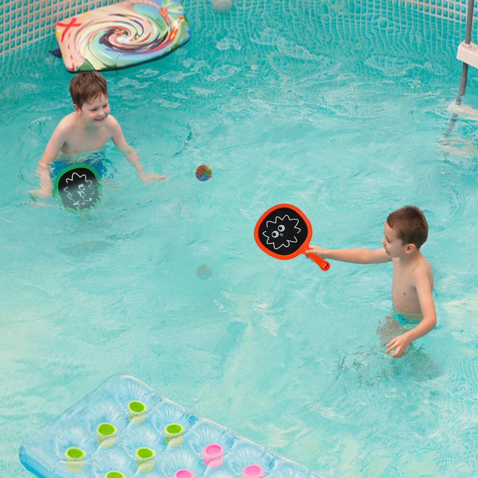 Raquetas Tenis Niños, Raquetas Badminton Niños, Raqueta Ligera 130 g 14 Pulgadas Infantiles Principiantes, Pala Padel Niño, Raquetas Playa