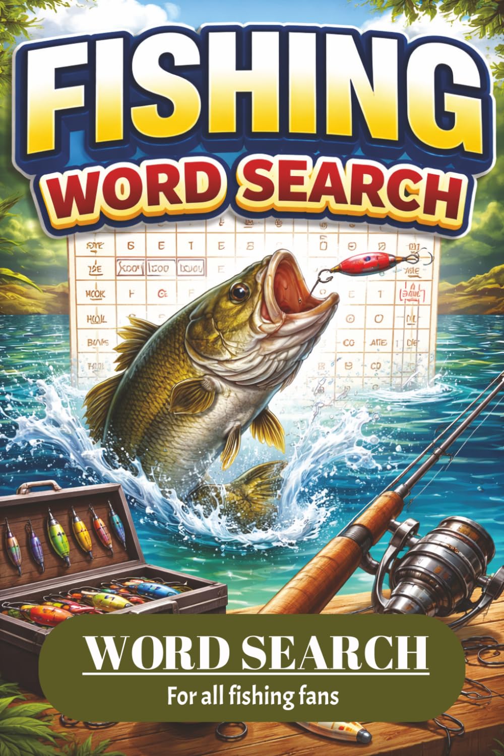 Ultimate Fishing Word Search: 50 Fun Puzzles for Anglers – Relaxing Fishing-Themed Word Finds with Solutions | Perfect Gift for Fishermen, Teens & Adults