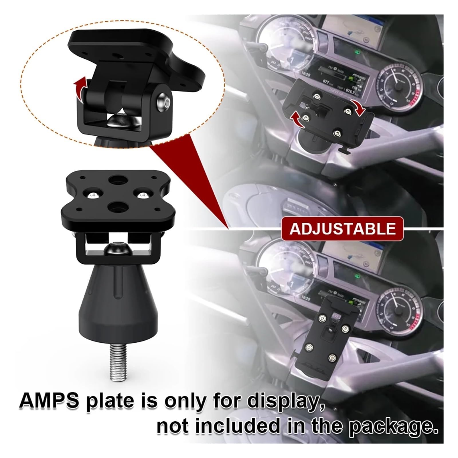 Supporto Navigatore Moto Per BMW Per K1600GT Per GTL Per Grand Per America Supporto Telefono Cellulare Staffa Navigazione Attacco Manubrio GPS
