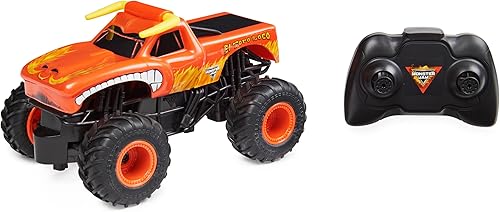Miniatura 5 de Monster Jam, Camión monstruo con control remoto oficial El Toro Loco, escala 124, 2.4 GHz, para edades de 4 años en adelante