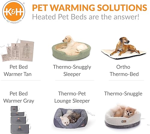 Miniatura 9 de K&H Pet Products - Calientacamas para mascotas, convierte cualquier cama de gato o perro en una cama climatizada, almohadilla térmica impermeable