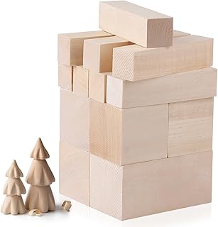 CPROSP 13 Pezzi Blocco da Intaglio in Tiglio, 3 Mi