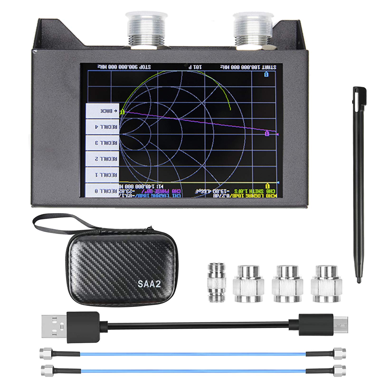 Buy NanoVna SAA2N VNA Antenna Analyzer Metal Case, Dearsee 50KHz 3GHz