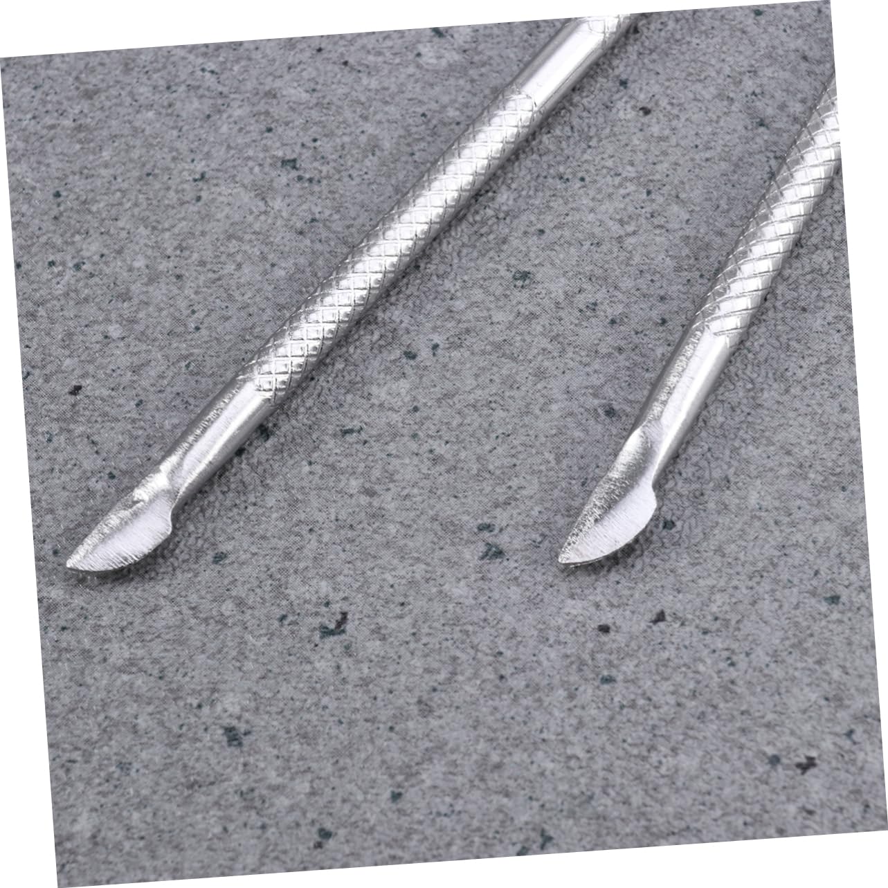 Didiseaon 2pcs Stainless Steel Nail Cuticle Pusher Nail Cuticle Cleaner for Manicure Pedicure Care