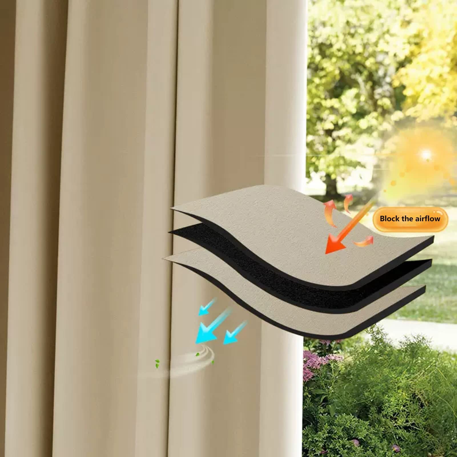 Rideau Exterieur Terrasse avec Oeillets en Haut et Bas Coupe-Vent Rideau Pergola Extérieur Imperméables Rideau Occultant pour Jardin Terrasse Pavillon (Color : Beige, Size : 1.5x2.5m)