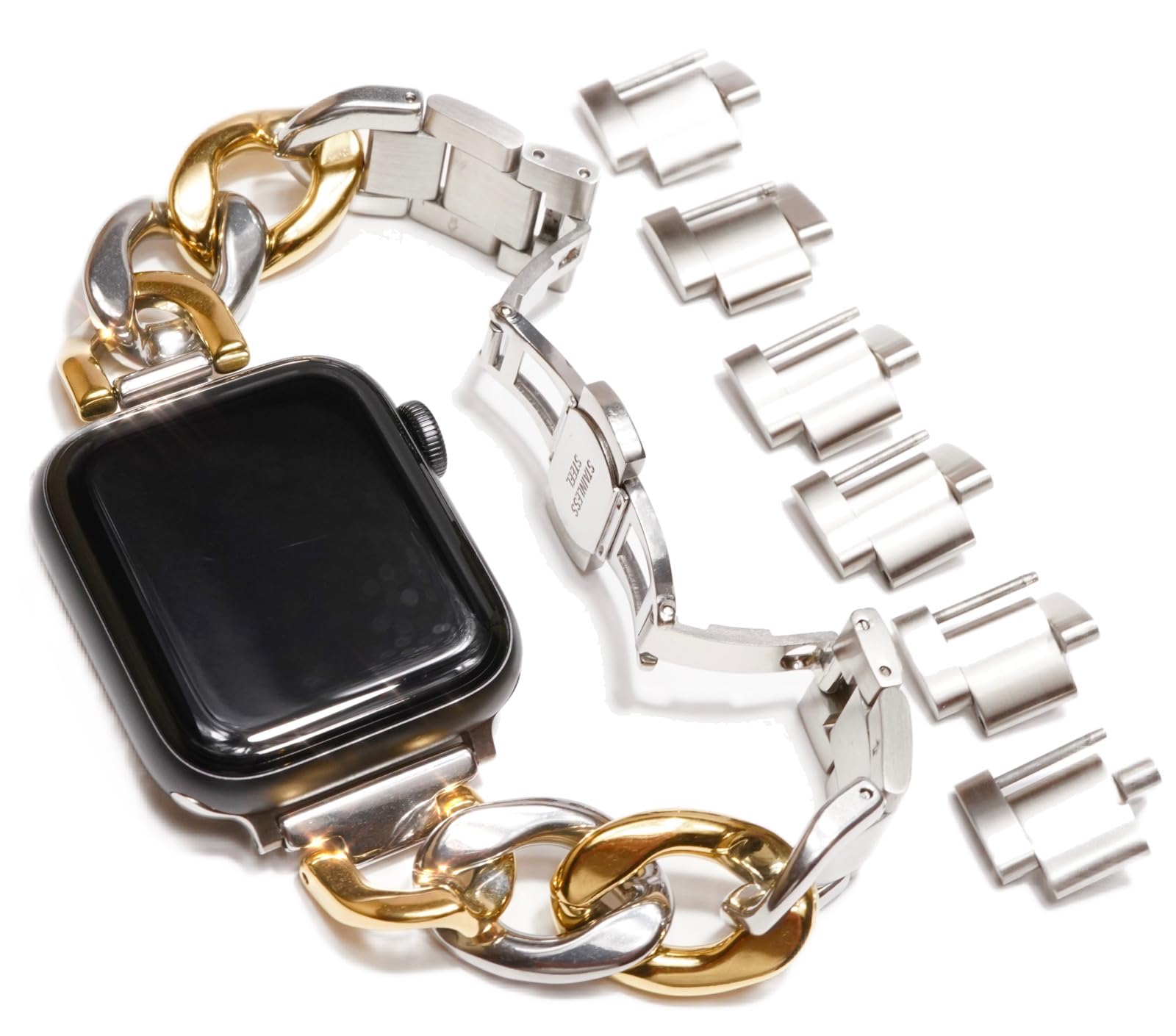 d.i.a. ダイヤ チェーンベルト バタフライ ゴールド Amazon.co.jp: Royce&Roland Apple watch チェーンバンド バタフライ