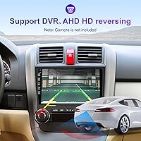 Vista 5 de Android doble DIN 10 pulgadas pantalla táctil Bluetooth coche estéreo con navegación GPS, Bluetooth y radio FM cámara de respaldo, Steeling Wheel