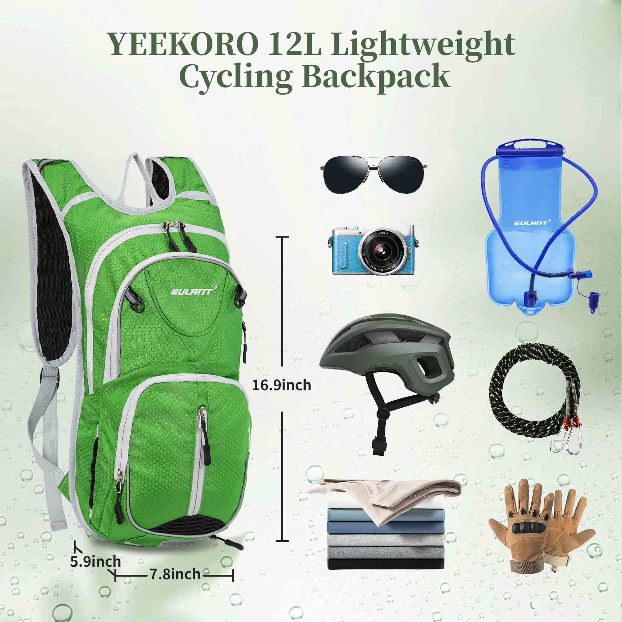 YEEKORO 12L Hiking Backpack, Lightweight Daypack Small Travel Backpack Packable Hiking Backpack, Outdoor Backpack for Men Women