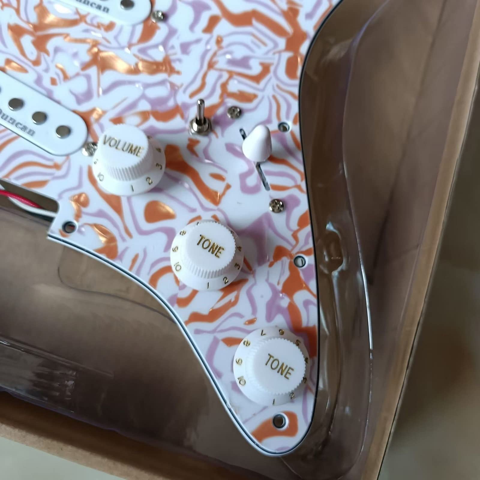 Prewired SSS Maskownica Gitarowa Z Zestawem Przetworników Wielofunkcyjny 7-kierunkowy Przełącznik Push Pull Potencjometr Do For ST Gitary Akcesoria gitarowe