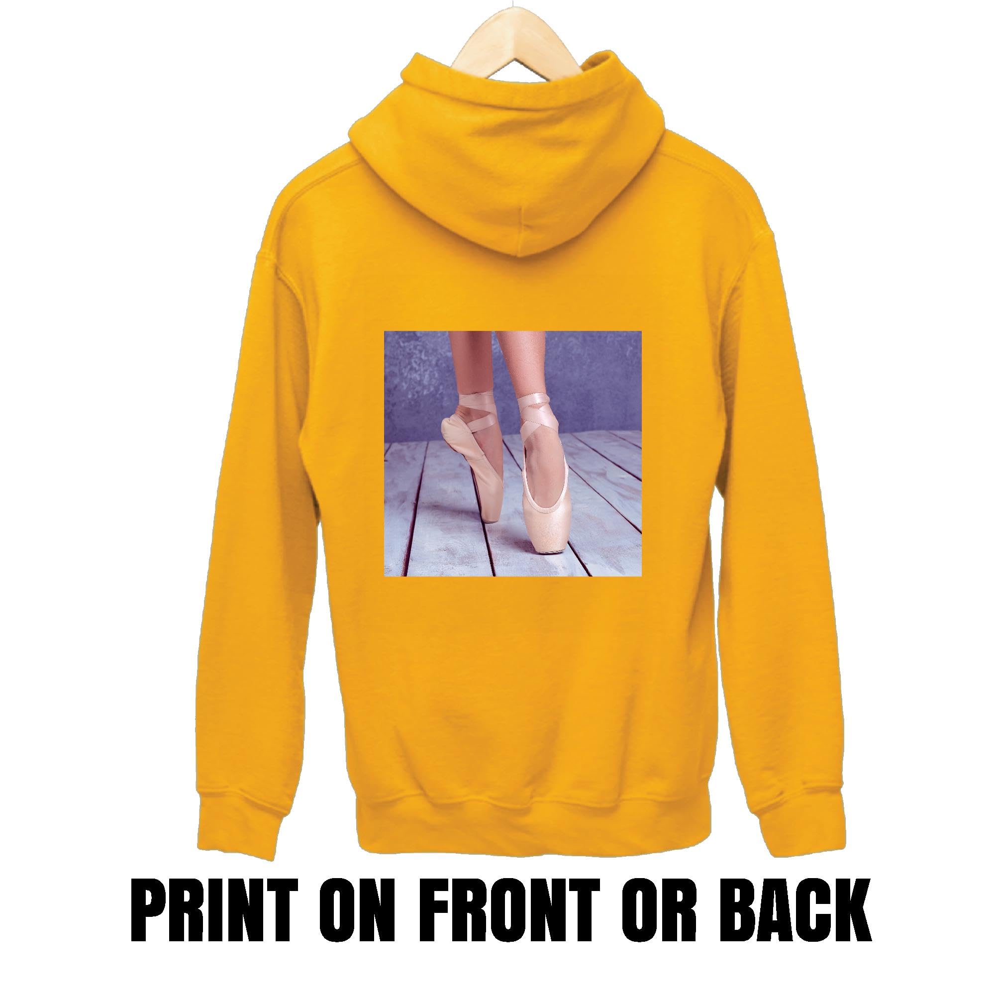 Ballet Pointe Shoes Gift Ideas for Ballerina Dance Enthusiasts Gray and Muticolor Unisex Hoodie