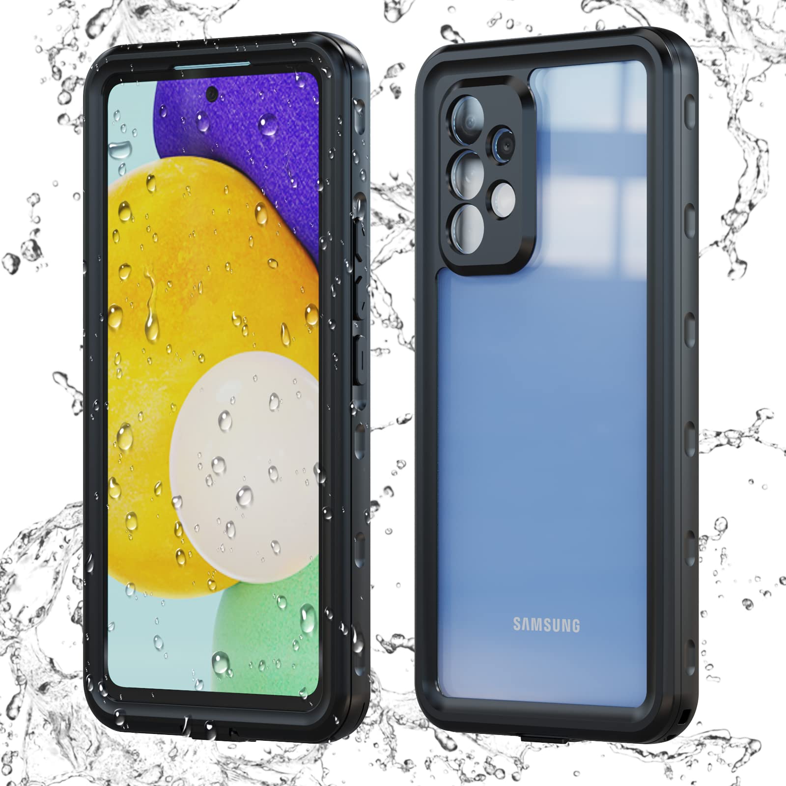Galaxy A53 オーサムブルー 本体 クリアケース付き Samsung Galaxy A53 5G ケース カバー カード収納付き クリアケース