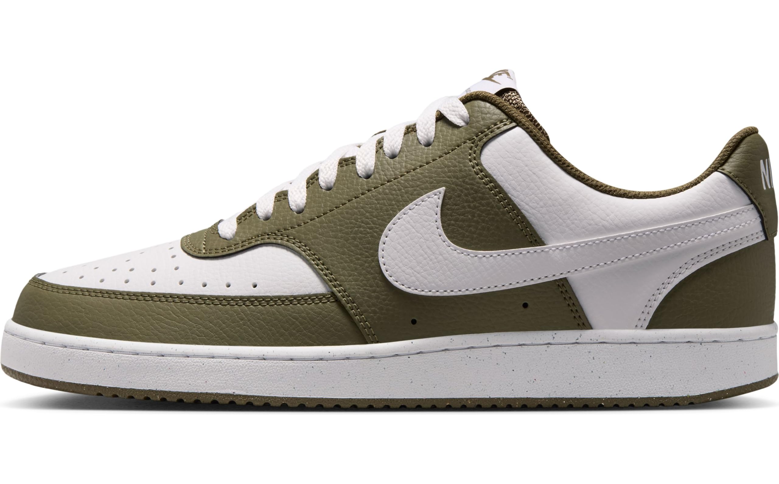 Nike Court Vision Low Schuh Für Herren, Medium Olive/Weiß, HM9862-201, 49.5 EU (15 US)