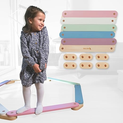 BALUBA Montessori Balancierbalken Schwebebalken Balance Board Kinder
