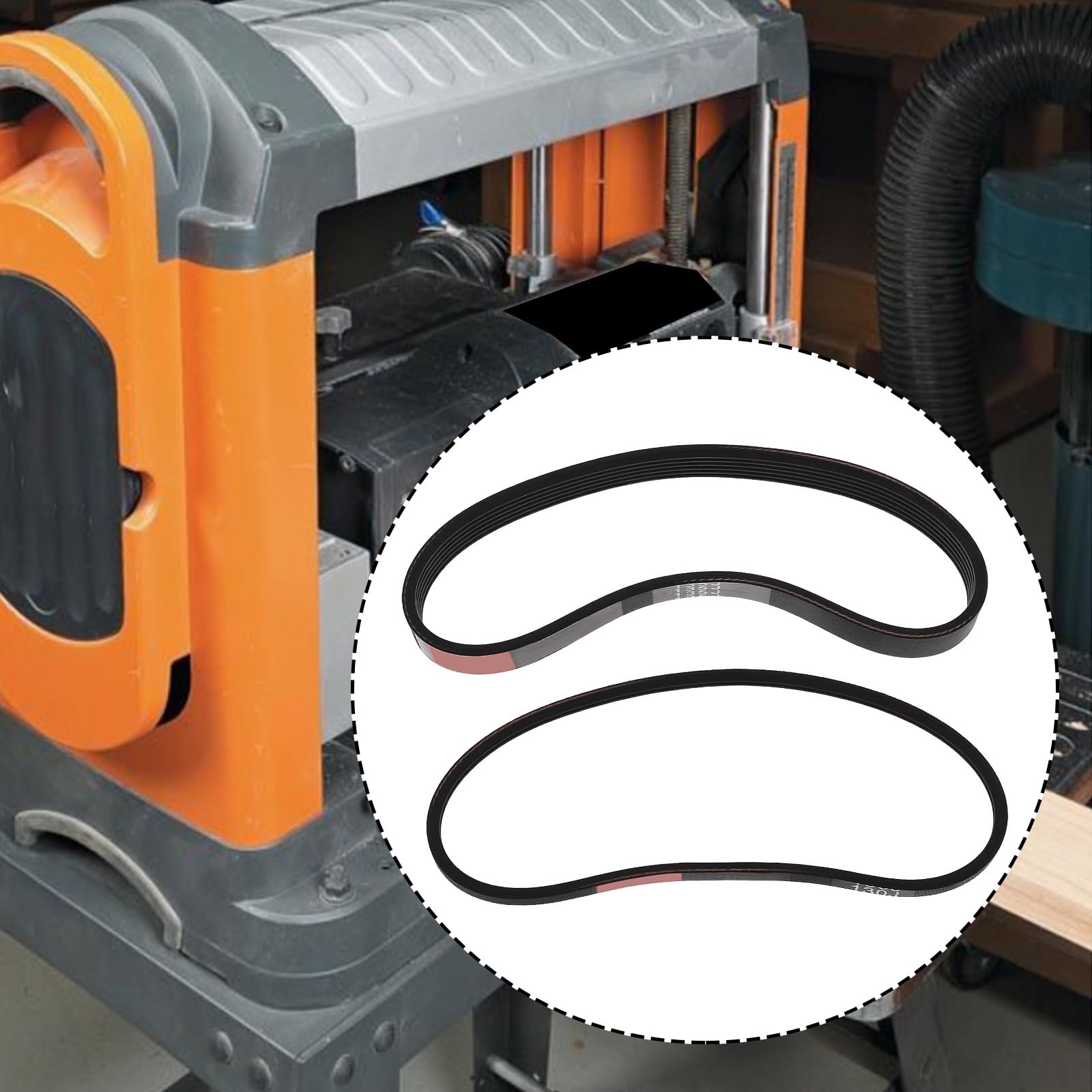 The Lord of the Tools 2 PCs Drive Belt for 13" Planer Dust Collection System Compatible with RIDGID R4331 - Image 4