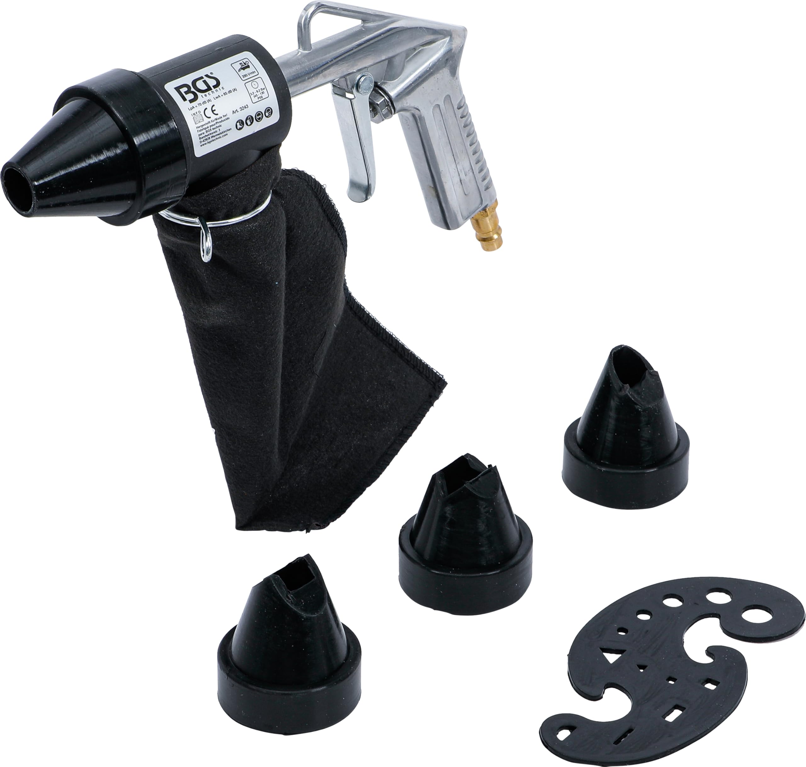 BGS 3243 | Druckluft-Sandstrahlpistole inkl. Zubehör