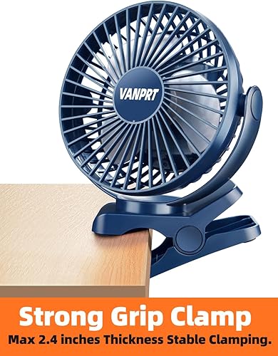 Miniatura 3 de Ventilador de escritorio alimentado por USB de 6 pulgadas, pequeño pero potente, ventilador de oficina, ventilador personal, ventilador portátil