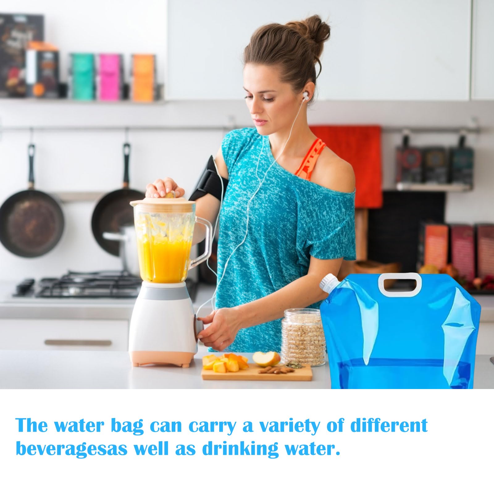 4x Faltbare Wasserkanister 10L - Auslaufsichere Camping-Wasserbehälter Für Outdoor