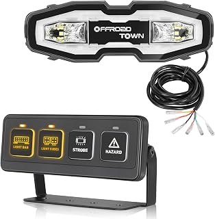 Chase Lights with 4 Gang Wireless Switch Panel for Jeep UTV Can am RZR 4X4 Offroad Car