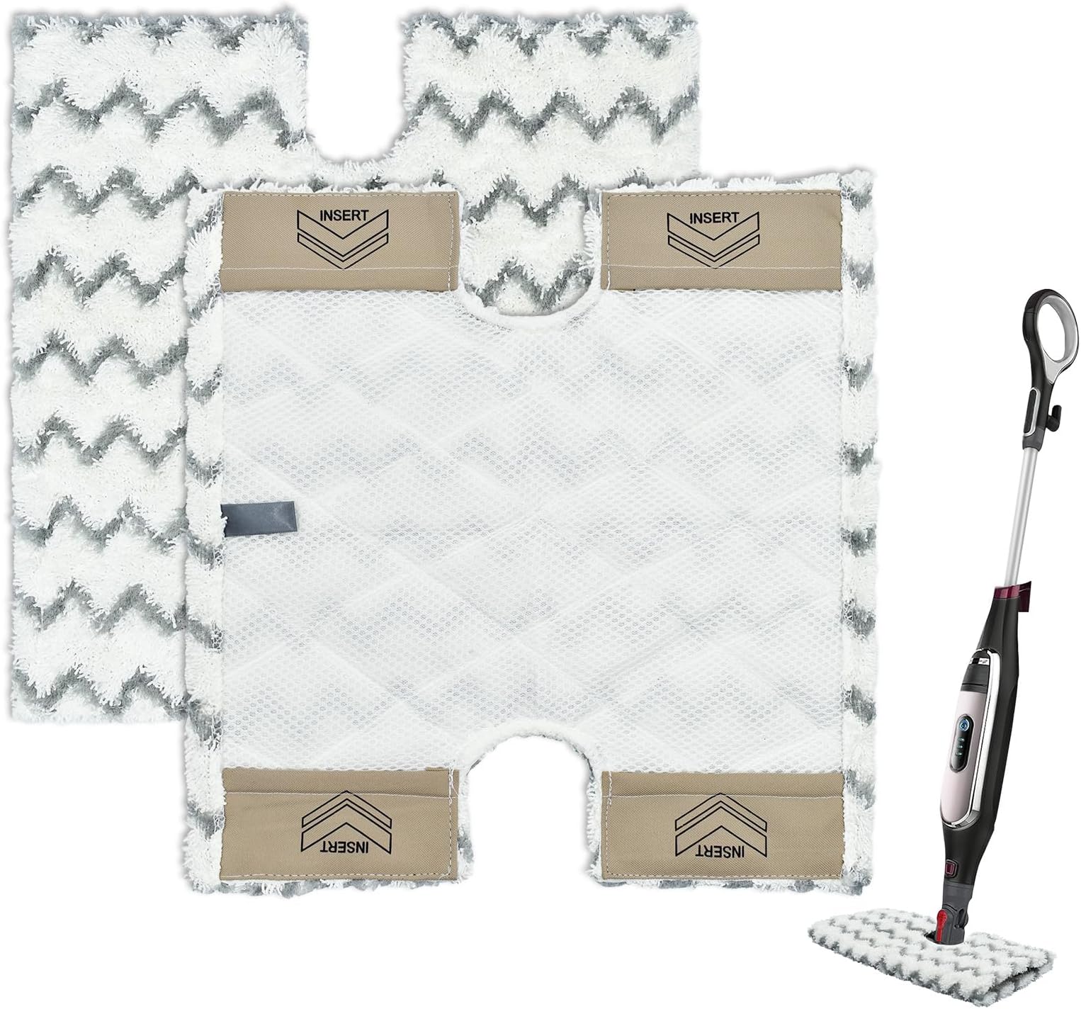 Confezione da 4 panni compatibili con aspirapolvere Vorwerk Kobold MF520, MF530, SP520, SP530