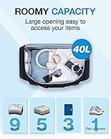 Vista 2 de Bolsa de viaje, Black1-40L, Bolsa de viaje