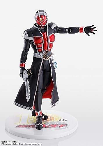 Miniatura 2 de S.H. Figuarts (método de tallado de hueso verdadero) Kamen Rider Wizard Flame Style 10th Anniversary Version, aprox. 5.7 pulgadas (5.709 in), ABS y