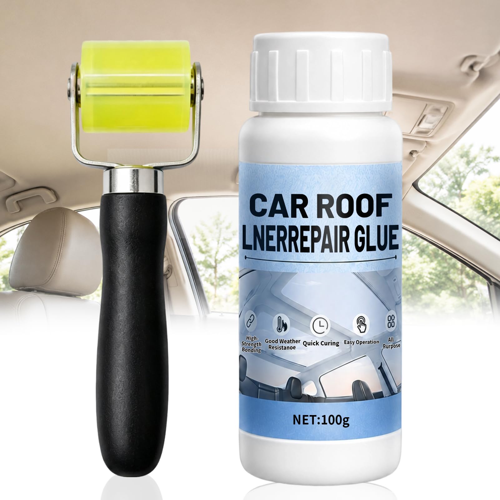 NoxGule 100g Headliner Adhesive, Car Headliner Repair Kit, Strong Adhesion