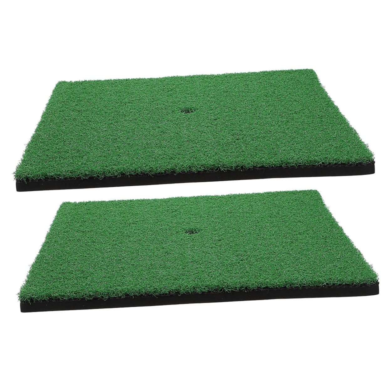 Toddmomy Outdoor Golfing Practice Mats 2pcs Realistic Artificial Turf Rug for Hitting and Chipping