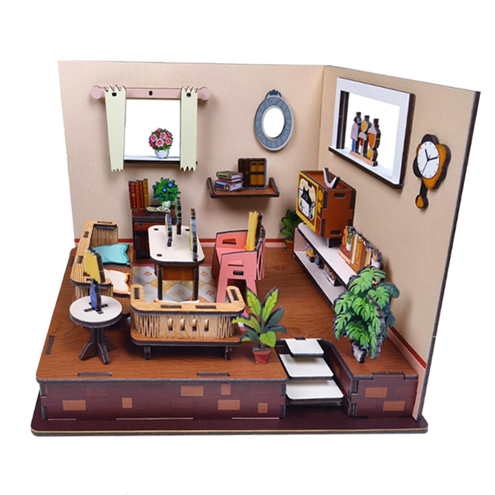 Puzzle da costruzione 3D in legno, esperienza coinvolgente per rilassarsi in famiglia, puzzle 3D in miniatura per bambini, adolescenti, ragazze e ragazzi