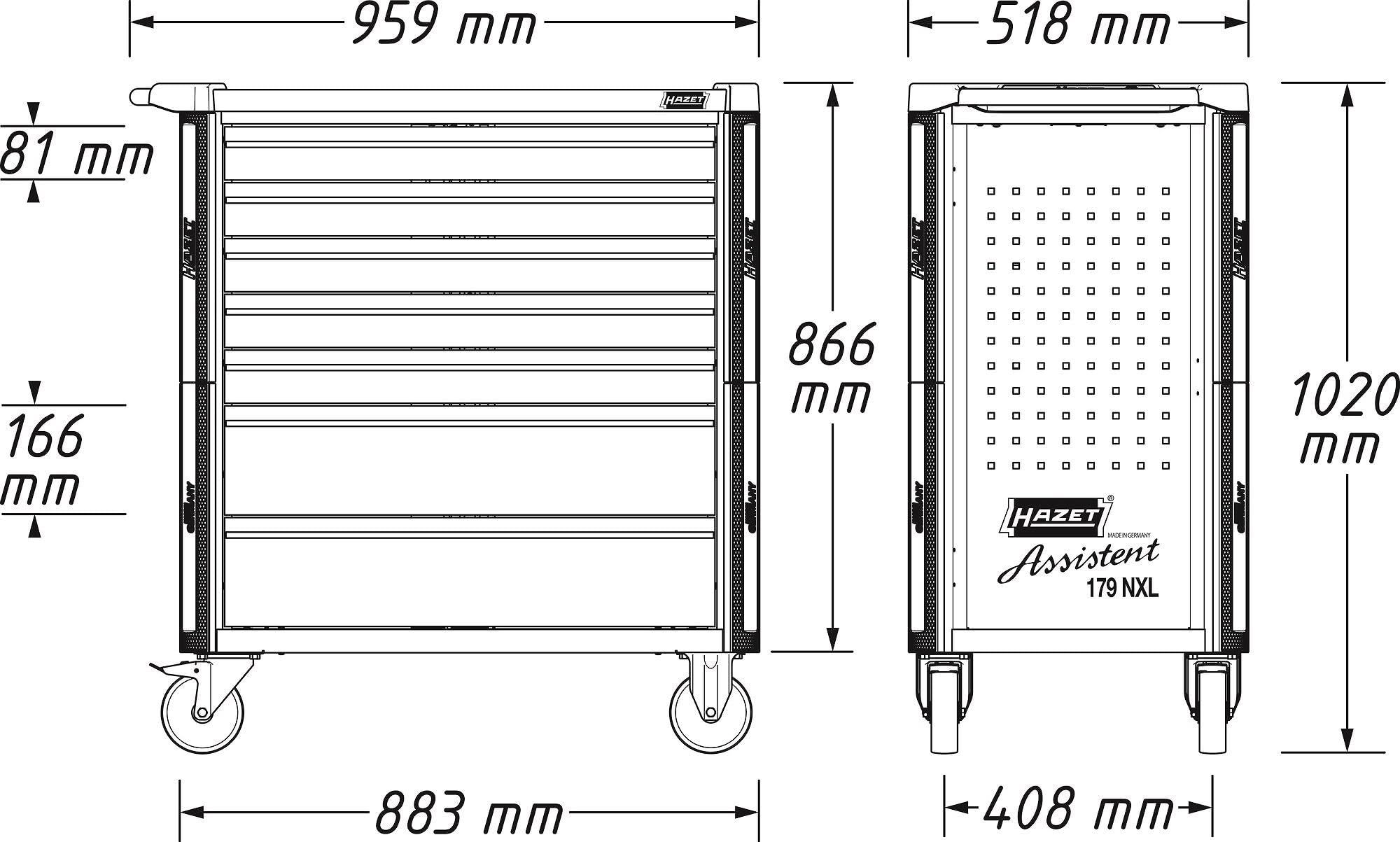 Hazet 179NXL-8 Tool Trolley Assistent - Amazon.com