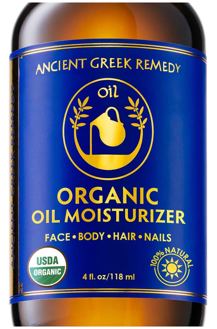 Ancient Greek RemedyBody Oil - Organic After Shower Face Oil & Body Moisturizer for Dry Skin - Almond, Jojoba, Olive, Lavender, Vitamin E Oils - Natural Clean Facial Skincare for Women & Men 4 oz Hydrating, Moisturizing4 Fl Oz (Pack of 1)