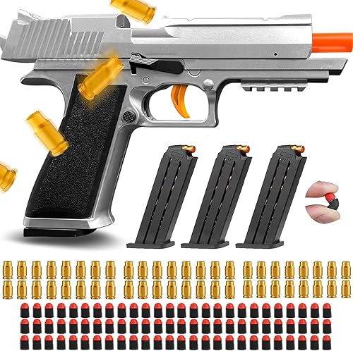 Pistola de juguete de bala suave, pistola de juguete de expulsión de balas de espuma EVA, pistolas de juguete para niños, regalos, juguetes de
