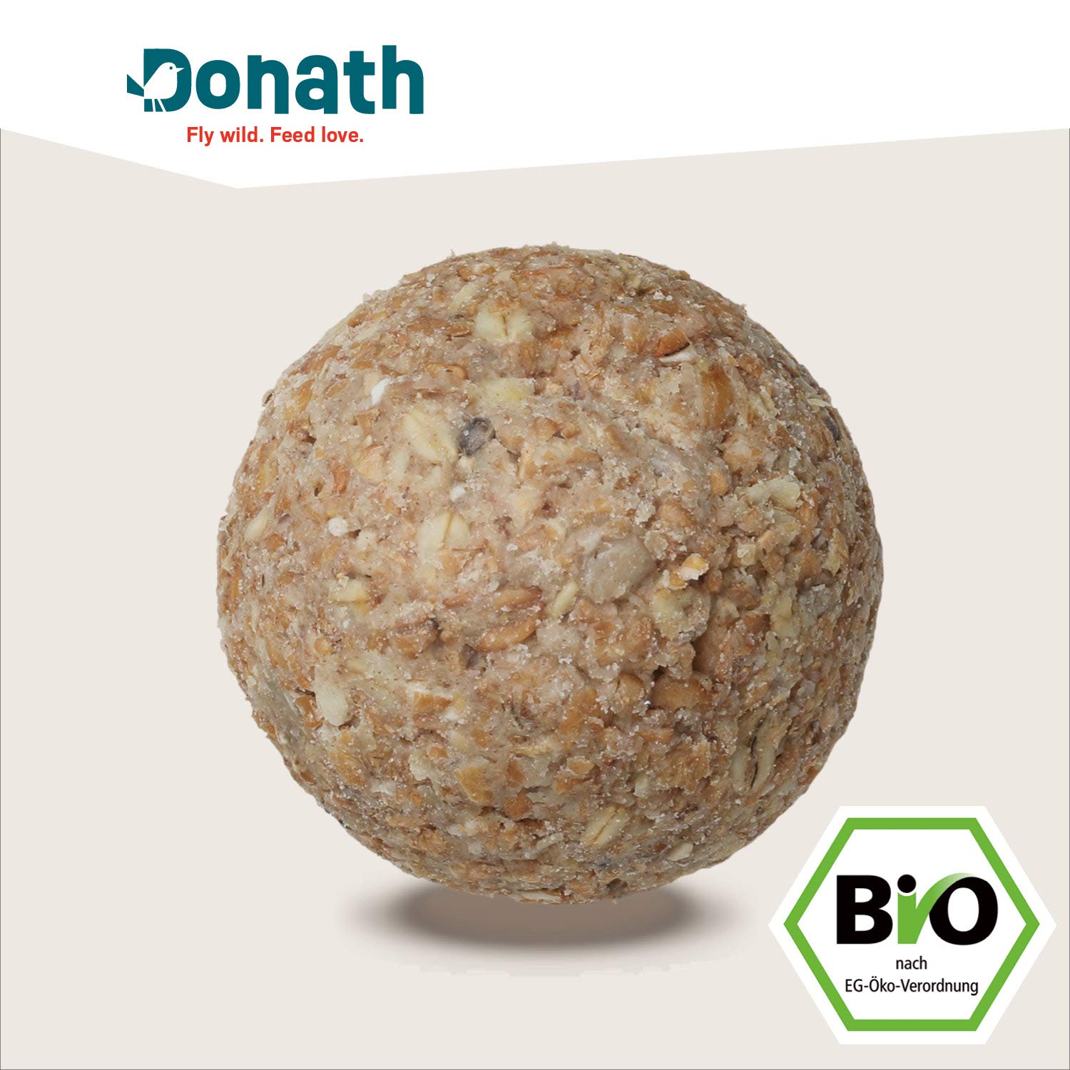 Donath gnocco BIO per cince, sbucciato, senza rete, 100g l’uno – pregiato cibo per uccelli selvatici adatto tutto l’anno - dalla nostra manifattura nel sud della Germania