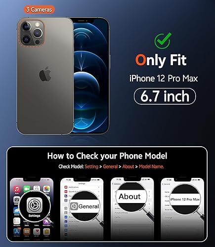 Miniatura 149 de Fntcase Funda para iPhone 15 Plus y 14 Plus de 6.7 pulgadas, magnética, a prueba de golpes de grado militar, antiamarilleo, delgada, protectora