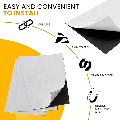 Miniatura 10 de Magnet Me Up Cinta magnética flexible autoadhesiva 1 pulgada de ancho 16 pulgadas de grosor rollo magnético de 10 pies de largo con respaldo