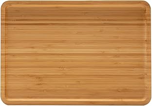 LYOR - Bandeja Retangular Dobrável para Braço de Sofá 33cm x 23cm Bambu