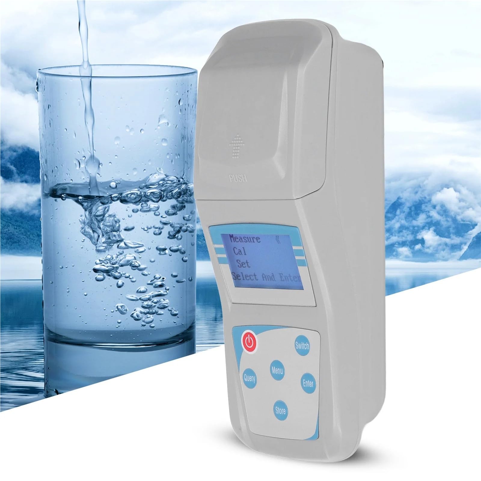 Medidor de turbidez digital, computadora, medidor portátil inteligente, analizador calidad del agua,Análisis de calidad instantáneo