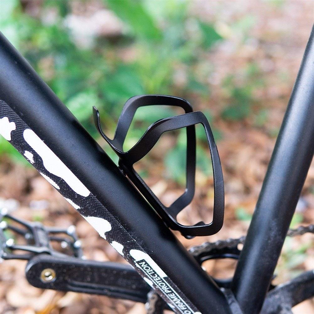 Adapter do koszyka na bidon Ultralight MTB Uchwyt na butelkę do roweru szosowego Stop aluminium Rower górski Uchwyt na bidon Rowerowe uchwyty na bidon Akcesoria rowerowe (czarny)