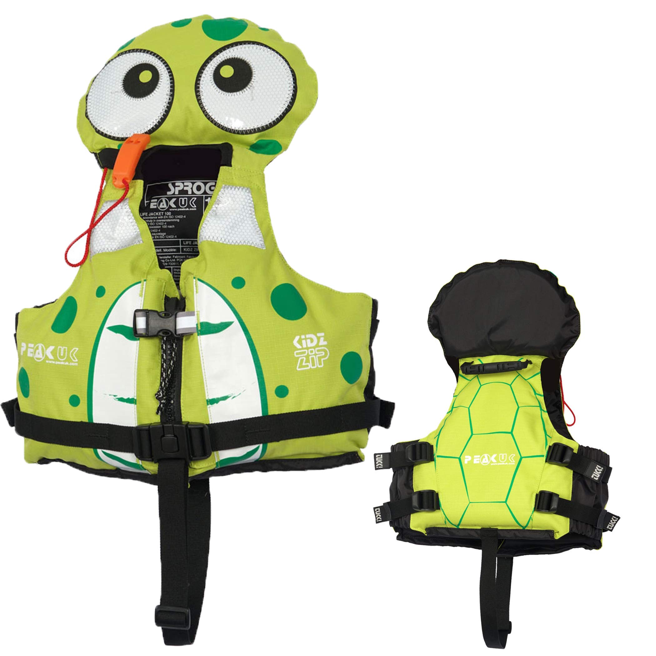 Peak UK Kidz Zip PFD - Turtle Sprog, Turtle
