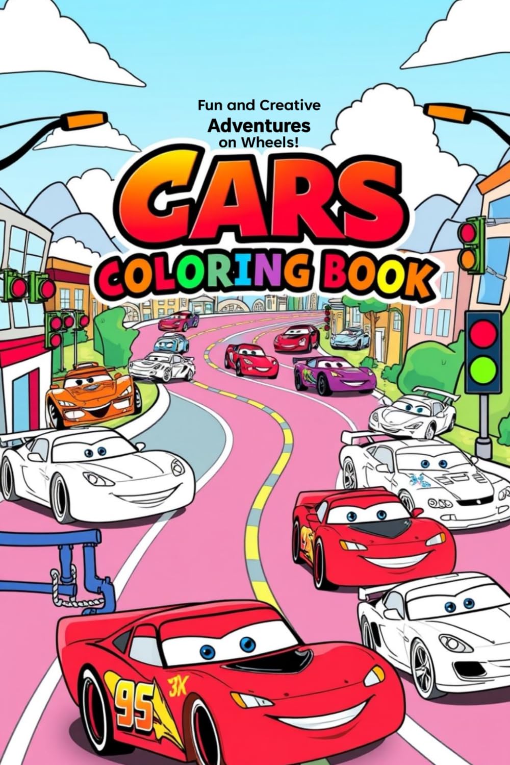 Cars Coloring Book: Fun and Creative Adventures on Wheels!: Exciting Car Designs for Little Motor Enthusiasts: A Perfect Gift to Spark Creativity and Imagination