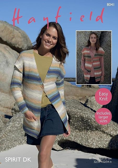 Sirdar 8041 Knitting Pattern Womens Jacket and Waistcoat in Hayfield Spirit DK
