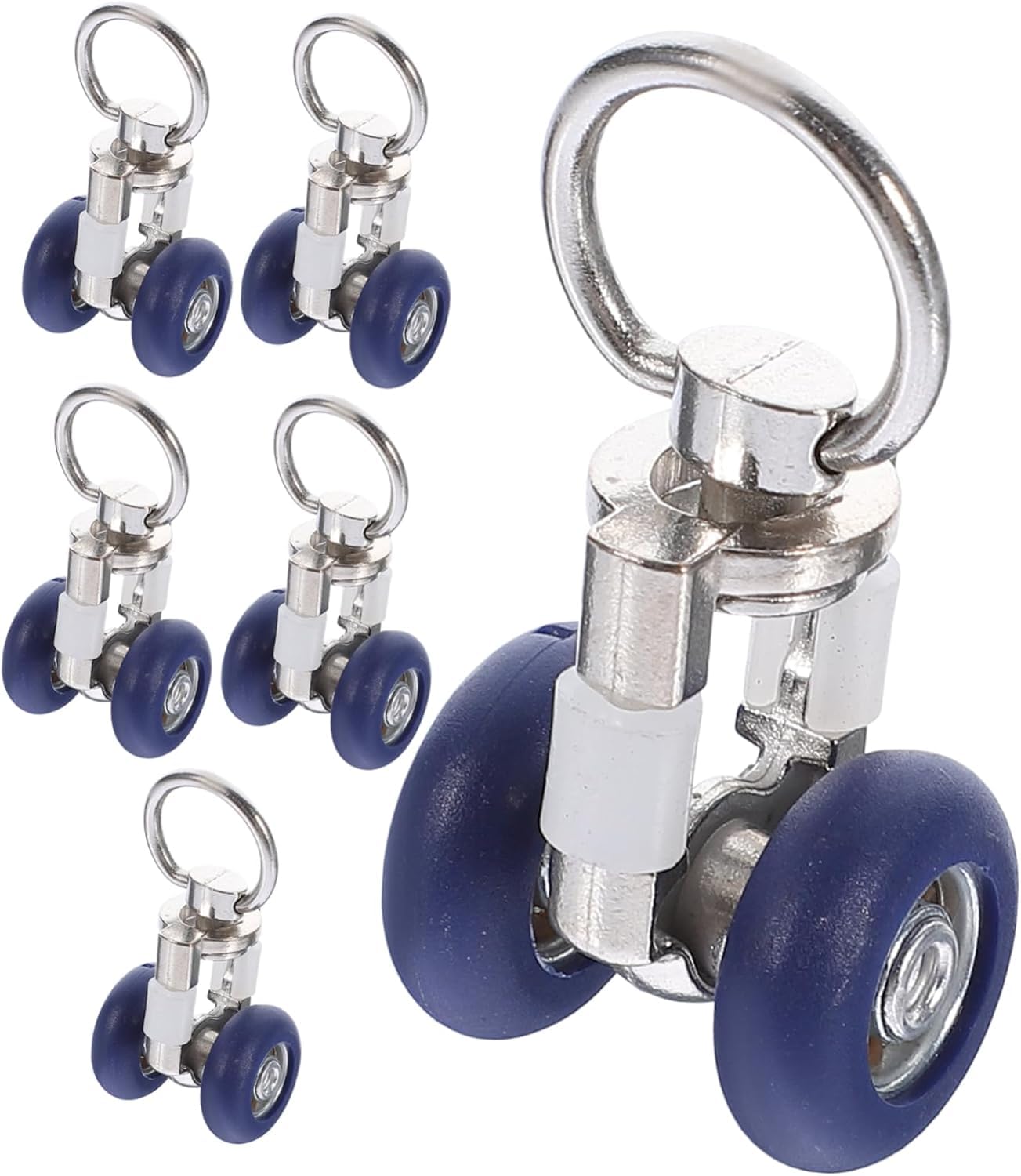 Curtain pulley, 6pcs Curtain Gliders Drapery Track Silent Mute Wheels Rollers Pulleys