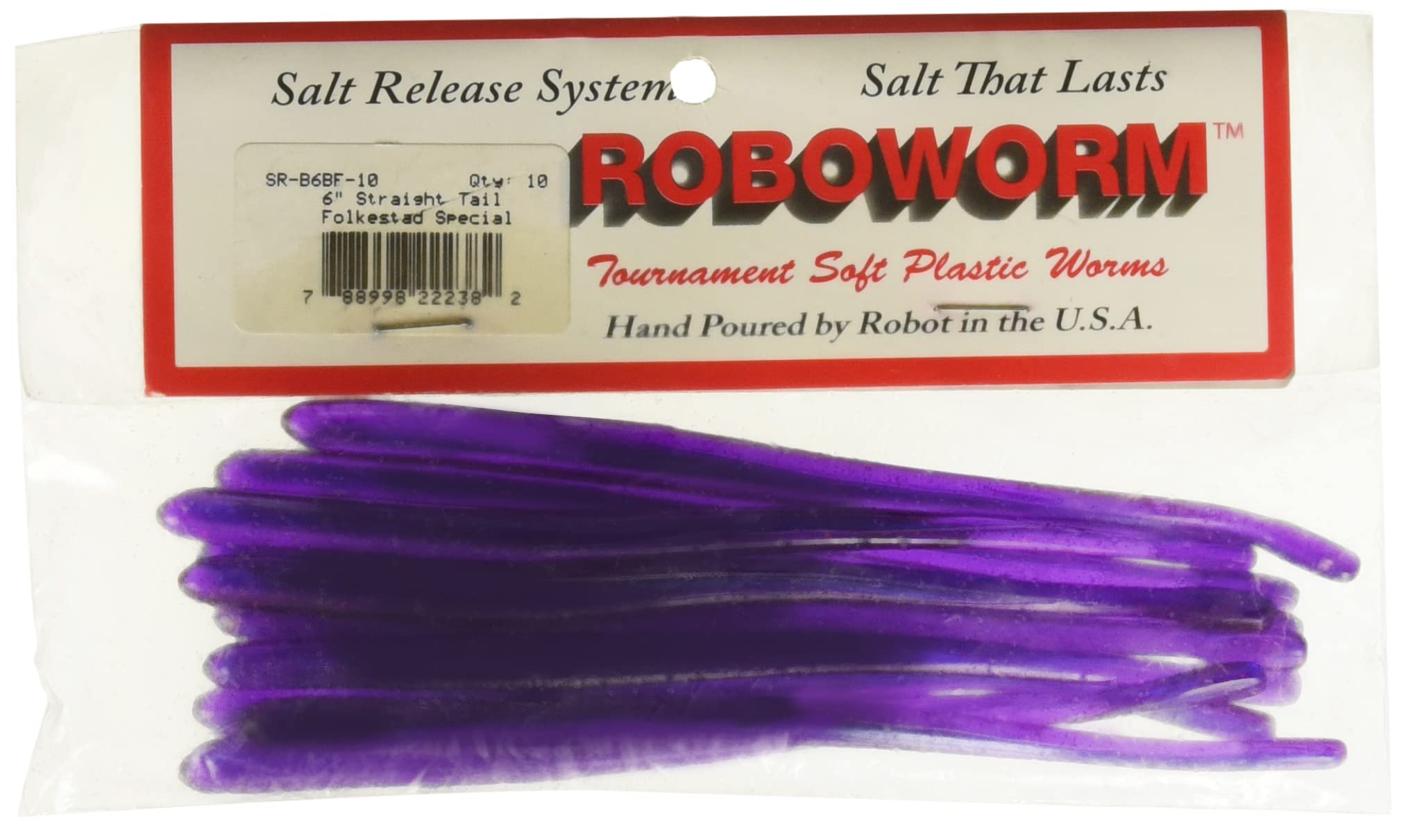 Roboworm Straight Tail Worm Bait (Folkestad Special, 6-Inch) โ image 1