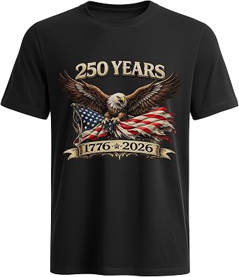 250 Years American Anniversary 250th 4th of July Independence Day Patriotic T-Shirt