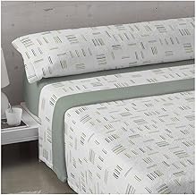 Acomoda Textil - Coraline Bedding Set 3 Pieces Winter Bedding Set Adjustable Soft and Warm Easy Care (Cali Green, 150 cm)