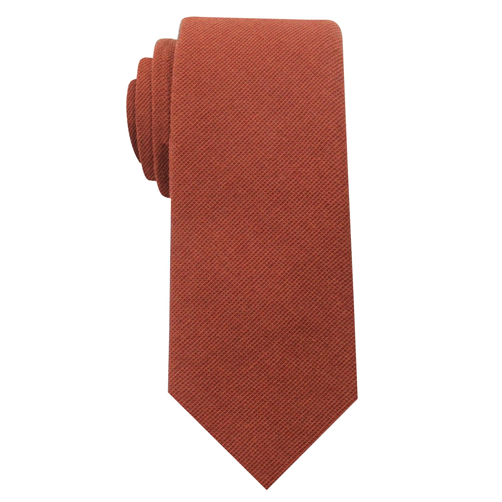 Mantieqingway Mens Skinny Ties,2.56" Cotton Neckties Striped Plaid Ties for Groom Groomsmen Wedding Party Christmas