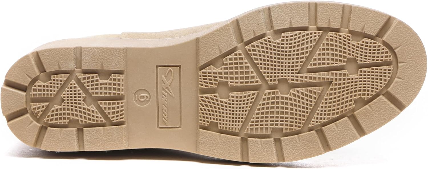 Athlefit Women's Chelsea Wedge Boots Elastic Platform Lug Sole Slip on Wedge Ankle Booties - Image 6