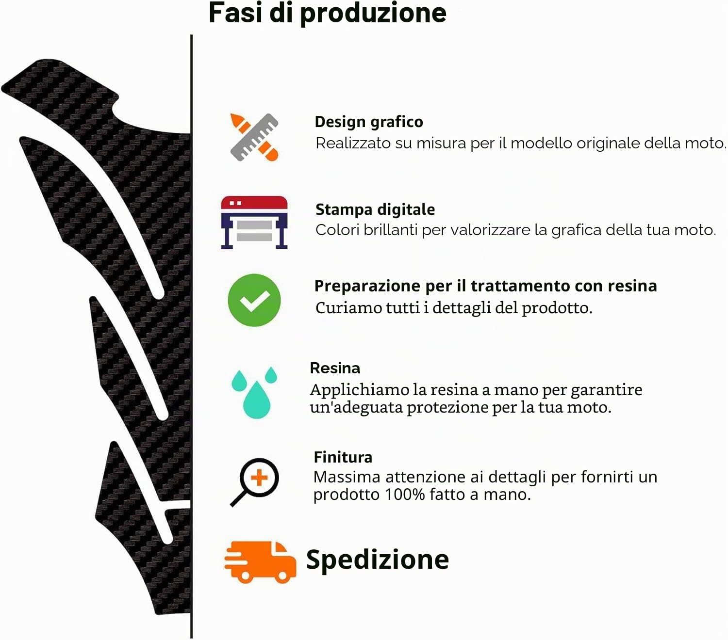 labelbike - Adesivo 3D Moto Paraserbatoio Protezione e Decorazione in Resina compatibile con Aprilia Tuono 660 2021-2025