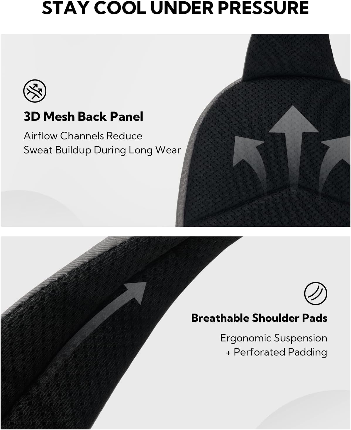 WATERFLY Small Crossbody Sling Backpack: RFID Blocking Anti Theft Sling Bag Travel Daypack Man Woman - Image 6